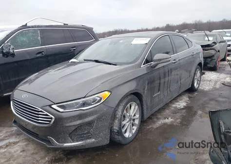 2019 Ford Fusion Hybrid Sel из США, поврежденный, VIN 3FA6P0MU5KR195749